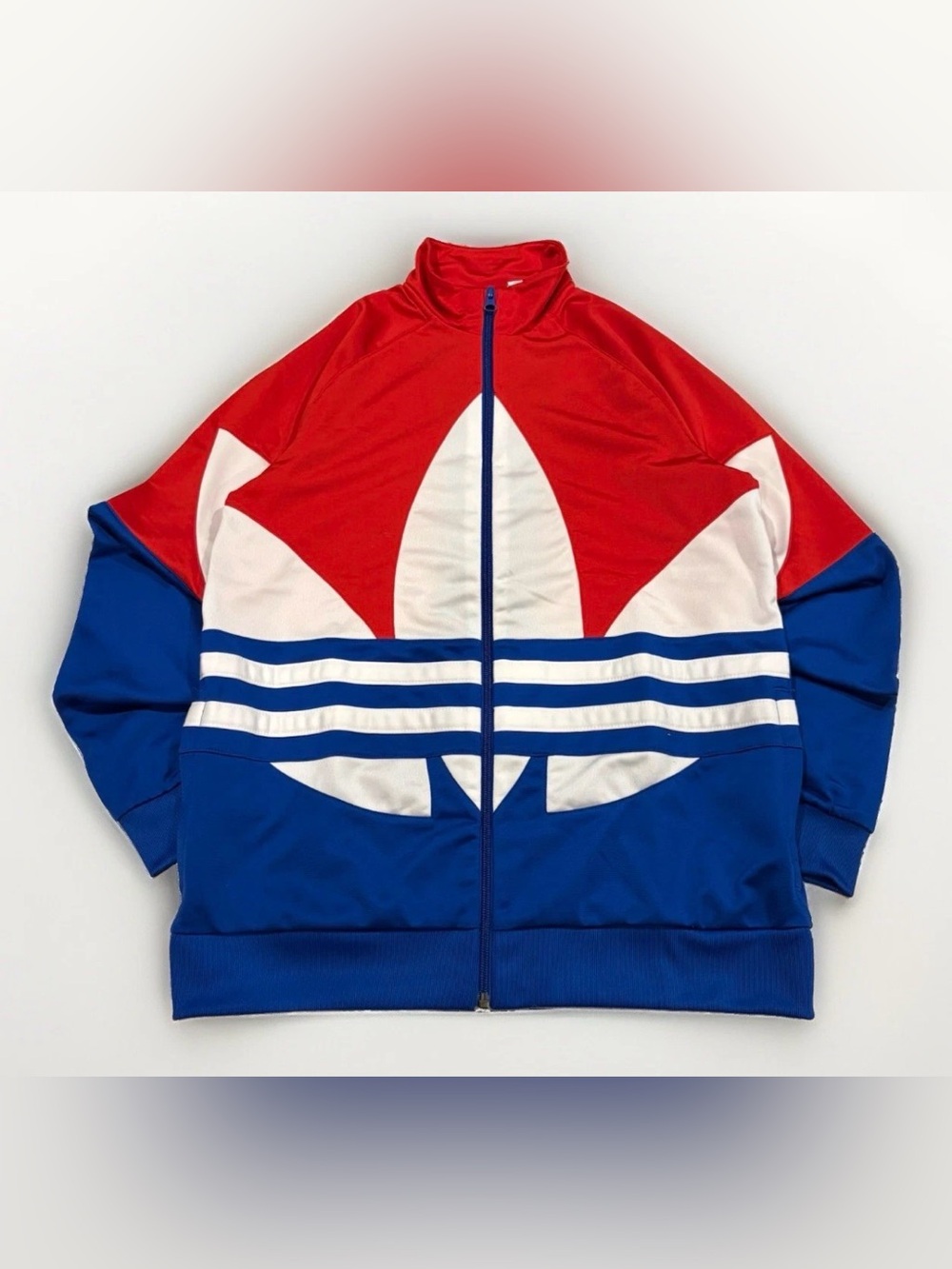 Adidas Trefoil Track Jacket Size Youth XL Fits Women’s Medium Retro Activewear